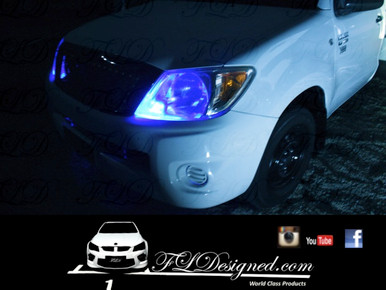 Toyota Hilux Blue l.e.d parkers by FLDesigned aka FLD www.fldesigned.com
