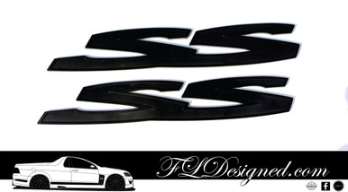 Holden Ve/ VF Matte Black SS Badges by FLDesigned