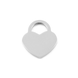 Lock Heart MINI - SILVER - Stainless Steel