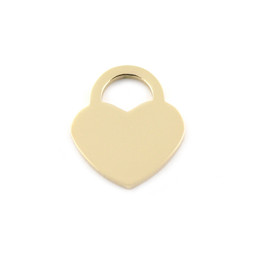 Lock Heart MINI- 18ct GOLD Plated - Stainless Steel