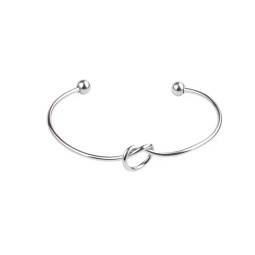 Knot Bangle - POLISHED- Stainless Steel