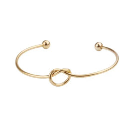 Knot Bangle - GOLD PLATED - Stainless Steel