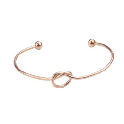 Knot Bangle - ROSE GOLD PLATED - Stainless Steel