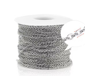 Cable Chain Fine SILVER Per Metre