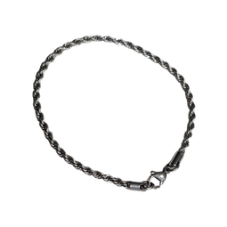 Rope Bracelet Thin 20cm - SILVER - Stainless Steel