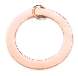 Premium Washer - LRG (38mm) 18ct ROSE Plated - Stainless Steel