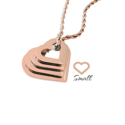 Stackable Heart Washer - SML (18mm) ROSE GOLD PLATED