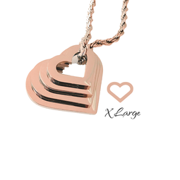 Stackable Heart Washer - XLRG (30mm) ROSE GOLD