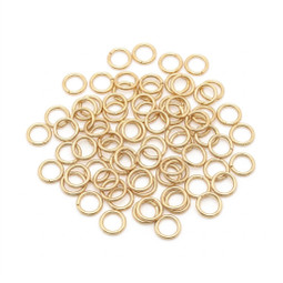 Jump Ring 6mm - 18ct GOLD Plated - BULK 100 pk