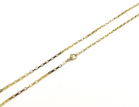 Elongated Box Chain - 46cm / 18" - 18ct GOLD Plated - Stainless Steel