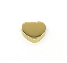 Heart Pendant 18mm - 18ct GOLD PLATED - Stainless Steel