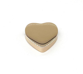 Heart Pendant 18mm - ROSE GOLD PLATED - Stainless Steel