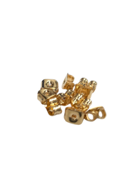 Earring Butterfly Backs 10 pkt - GOLD PLATED Stainless Steel