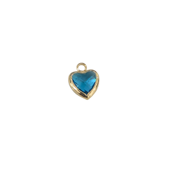 Heart Gold Plated Birth Stone March
