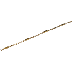 Square Curb Chain GOLD PLATED Per Metre