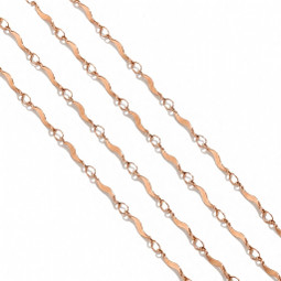 S Chain ROSE GOLD Per Metre