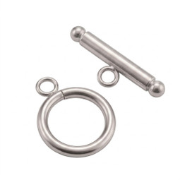 Toggle Clasp - SILVER - Polished - Stainless Steel