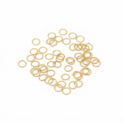 Jump Ring Fine 3mm - 18ct GOLD Plated - Stainless Steel - 100pk