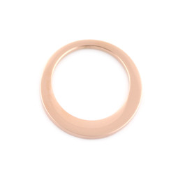 Offset Washer - MED (25mm) 18ct ROSE Plated - Stainless Steel
