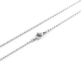 Ball Chain - 46cm / 18" SILVER - Stainless Steel