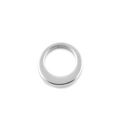 Premium Offset Circle - SML (18mm) SILVER - Stainless Steel