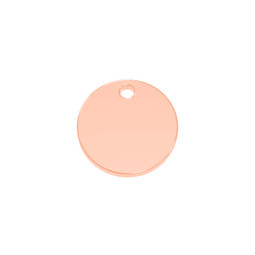 Premium Disc - XSML (15mm) 18ct ROSE Plated - Stainless Steel