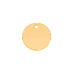 Premium Disc - XSML (15mm) 18ct GOLD Plated - Stainless Steel