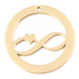 Design Washer Infinity - 18ct GOLD Plated - Stainless Steel