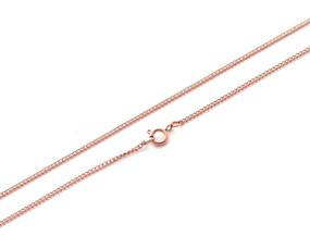 Curb Chain Fine - 75cm / 29.5" - 18ct ROSE Plated - Stainless Steel