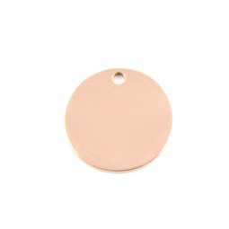 Standard Disc - SML (20mm) 18ct ROSE Plated - Stainless Steel