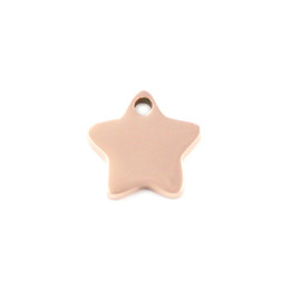 Miniature Charm Star - 18ct ROSE Plated - Stainless Steel