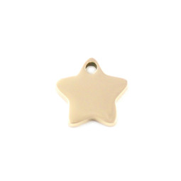 Miniature Charm Star - 18ct GOLD Plated - Stainless Steel