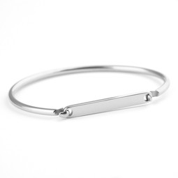 ID Bangle - Adult SILVER - Stainless Steel