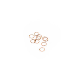 Jump Ring Fine 4mm 18ct ROSE Plated - Stainless Steel - 10pk