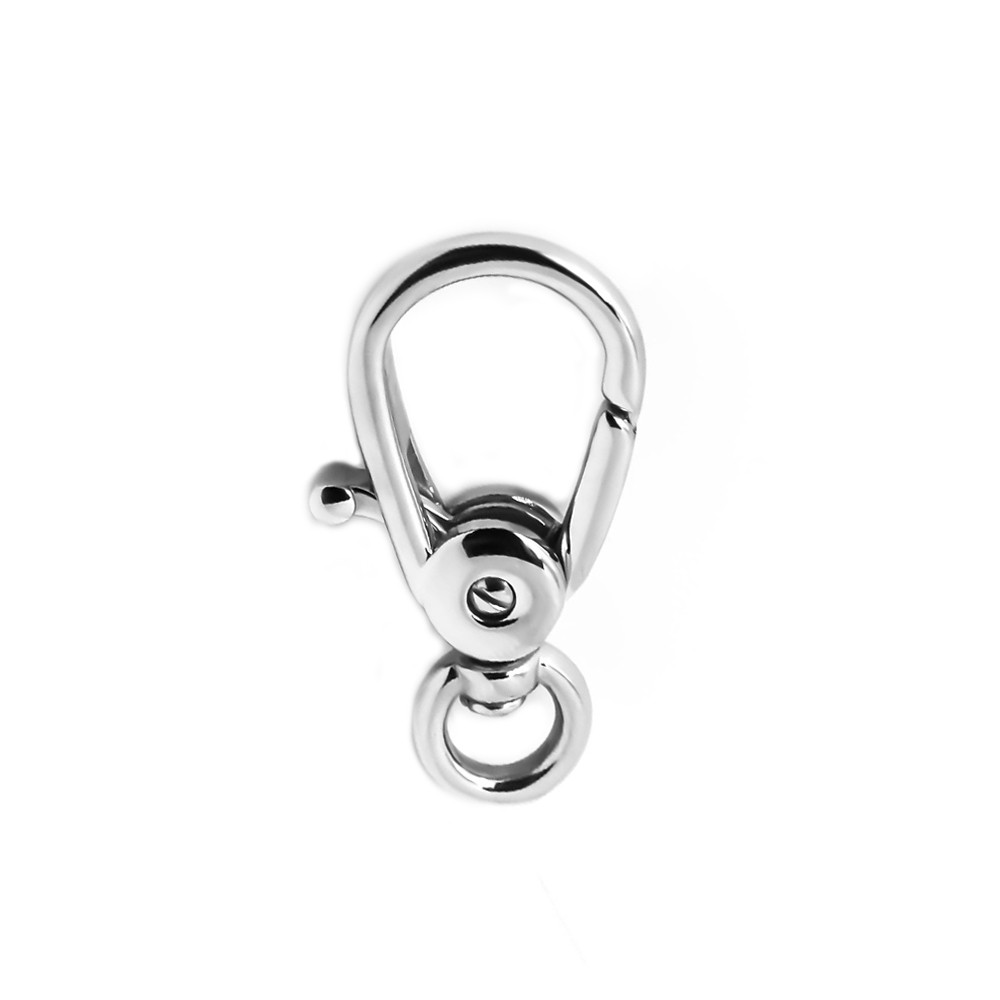 Key Ring Lobster Clasp SILVER Stainless Steel Metal+Maker