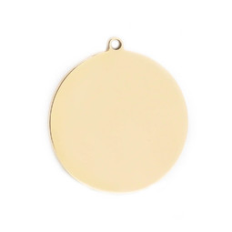 316-MMCDG Create Combine Change Charm Disc GOLD Blank for Hand Stamping or Engraving