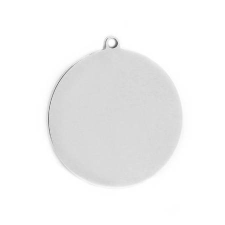 316-MMCDS Create Combine Change Charm Disc SILVER Blank for Hand Stamping or Engraving