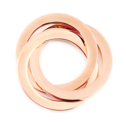 Connecting Rings - 18ct ROSE Plated - Stainless Steel