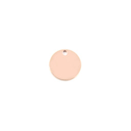Standard Disc - XXSML (10mm) 18ct ROSE Plated - Stainless Steel (to be discontinued)