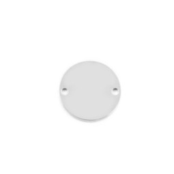 Standard Disc - XSML (15mm) 2 Hole SILVER - Stainless Steel (to be discontinued)