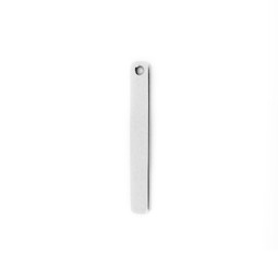 Petite Tag 1 Hole - SILVER - Stainless Steel