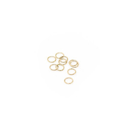 Jump Ring Fine 5mm 18ct GOLD Plated - Stainless Steel - 10pk