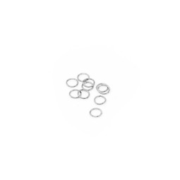 Jump Ring Fine 5mm SILVER - Stainless Steel - 10pk