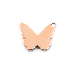 Butterfly Charm - 18ct ROSE GOLD Plated- Stainless Steel