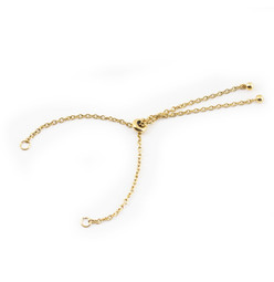 Cable O Bolo Bracelet Chain Double Ended - 18ct GOLD Plated - Stainless Steel
