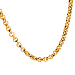 Rolo Chain - 46cm / 18" -  18ct Gold Plated - Stainless Steel