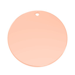 Premium Disc - LRG (30mm) 18ct ROSE Plated - Stainless Steel
