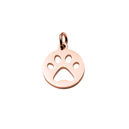 Miniature Paw Charm - Rose Gold - Stainless Steel
