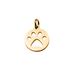 Miniature Paw Charm - Gold Plated - Stainless Steel
