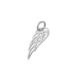 Miniature Angel Wings - Polished Stainless Steel